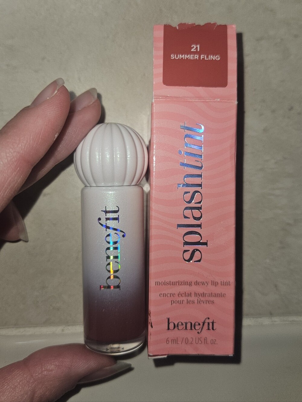 NWT Benefit Splashtint Moisturizing Dewy Lip Tint